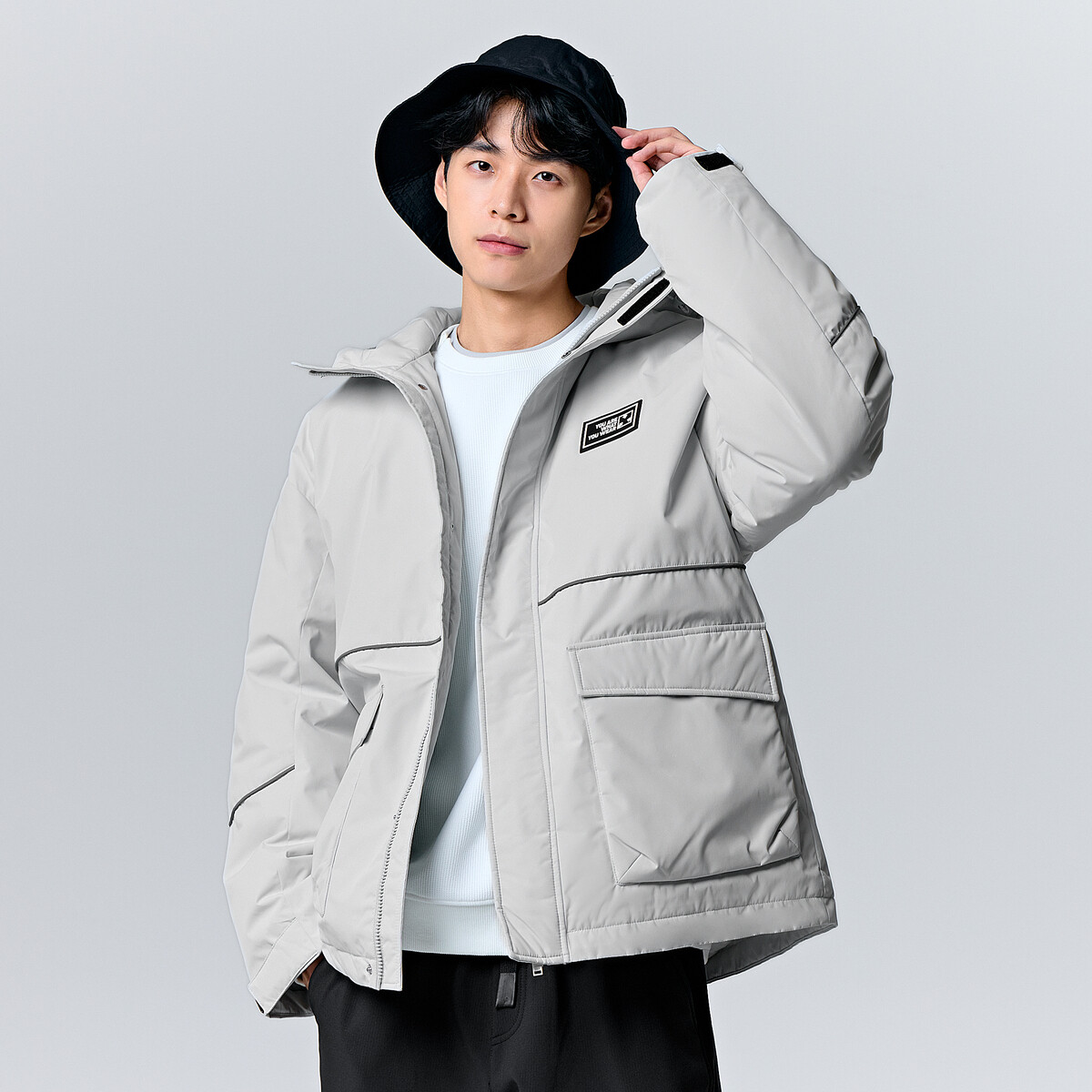 Semir Down Jacket Men Winter Outdoor Work Jacket Loose Genderless Jacket Trendy Down Jacket