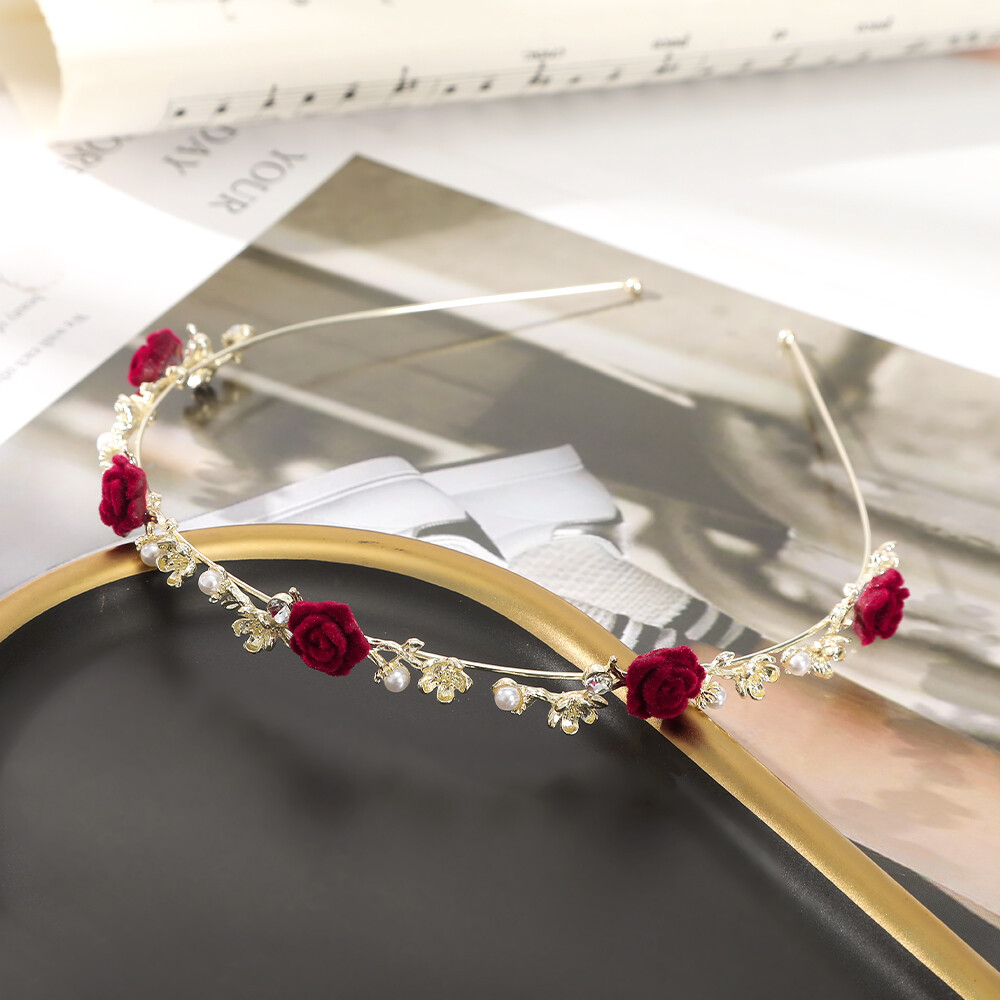 1Pc Alloy Rhinestone Headband Temperament Alloy Hairband Hair Accessories for Women Korean Hair Hoop