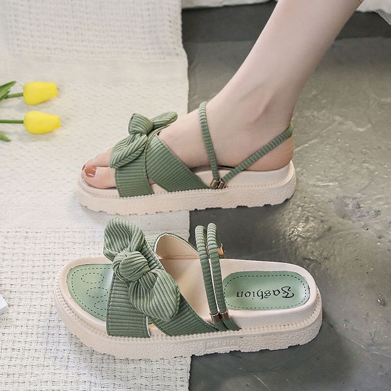 LAL Thick-soled and versatile sandals with new casual and comfortable beach slippers for going out to the beach for women