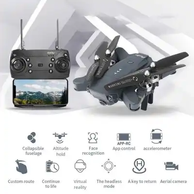 HJ30 Foldable RC Drone with Camera 1080P 2.4Ghz RC Quadcopter Trajectory Flight Altitude Hold Headless Mode APP Control with 3 Battery (23)
