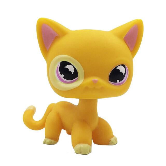 Lps Cat Pet Shop Toys Rare Stands Little Short Hair Kitten Pink 2291 ...