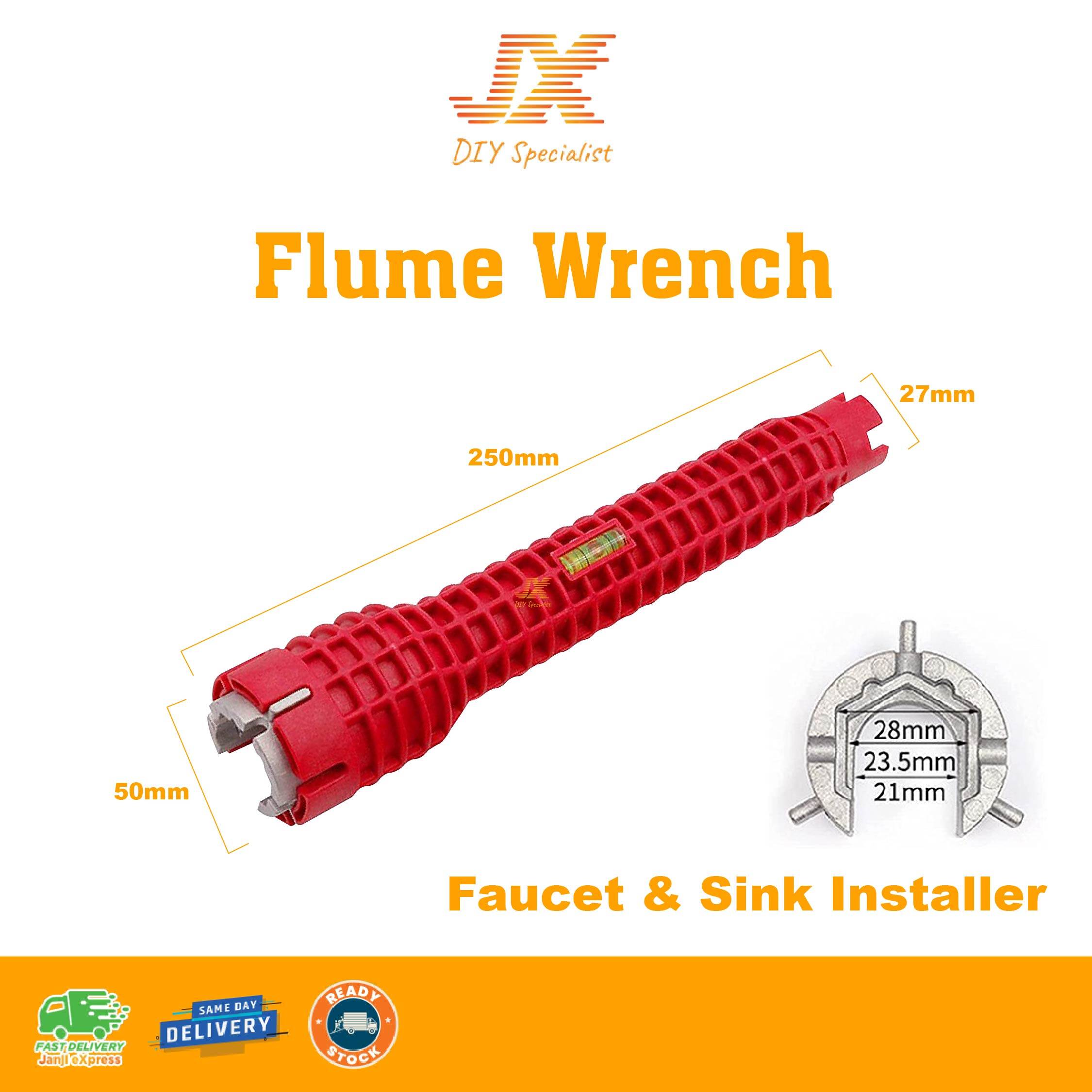 Faucet and Sink Installer Pipe Flume Wrench Multipurpose Hand Tool