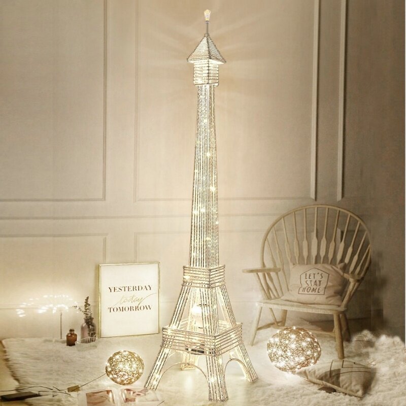 Creative Floor Lamp Classic Eiffel Tower Design 4 Colors Can Be Switched At Will Remote Control Birthday Parties Wedding Scenes Standard Lighting Atmosphere Lights Decoration Lazada Singapore Creative Floor Lamp Classic Eiffel, Eiffel Tower Led Floor Lamp
