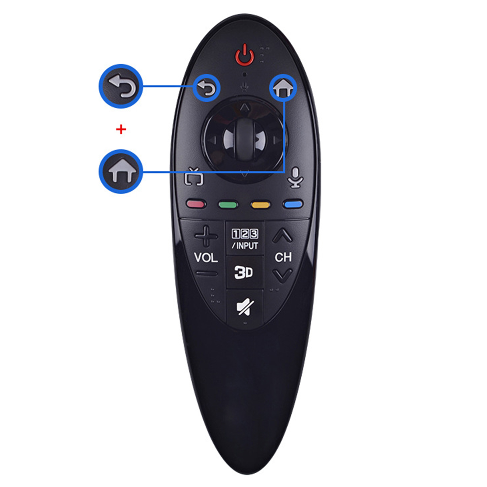 Blesiya Television Replacement Remote Control 3D Function for LG Smart TV AN-MR500G