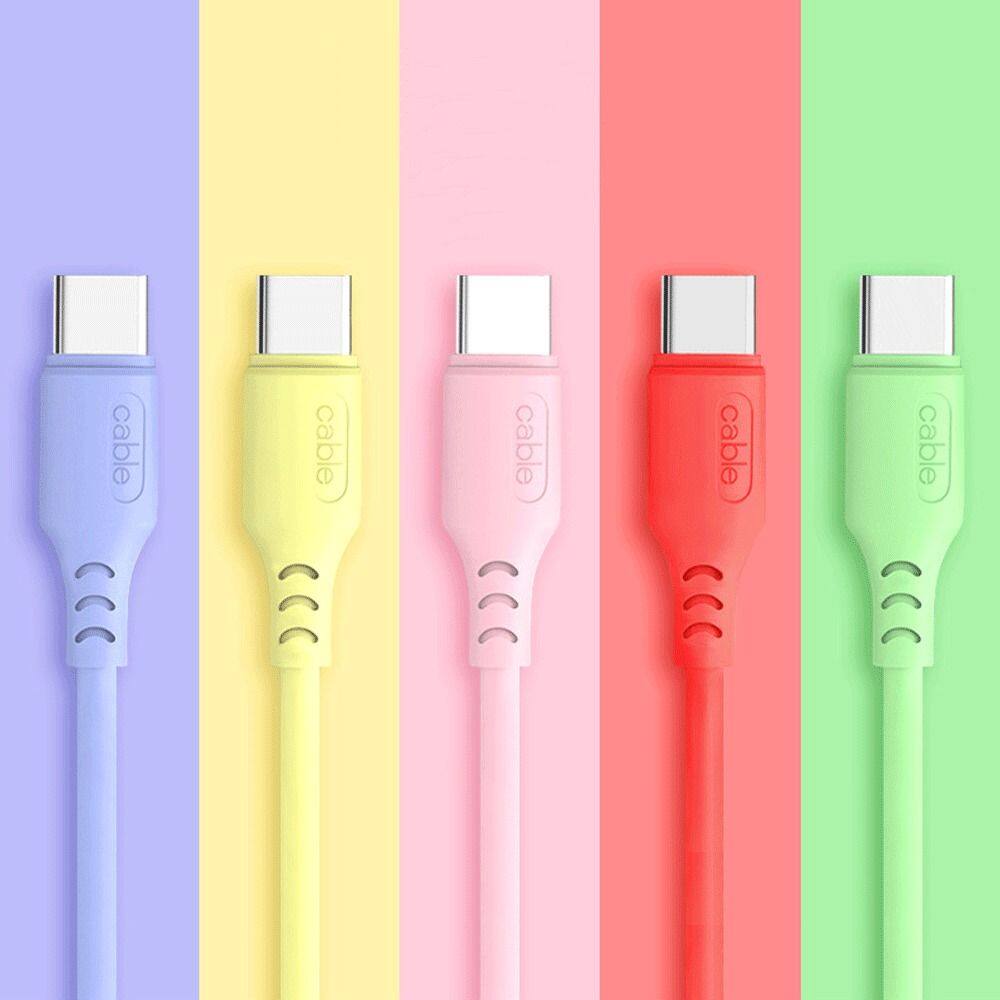 LTMGZ 0.3/1.2/1.8M Mobile Phone Quick Charge Fast Charging USB C 5A Type C Cable Data Line Data Cord Fast Charging Cable USB-C Charger Wire Liquid Silicone Cable