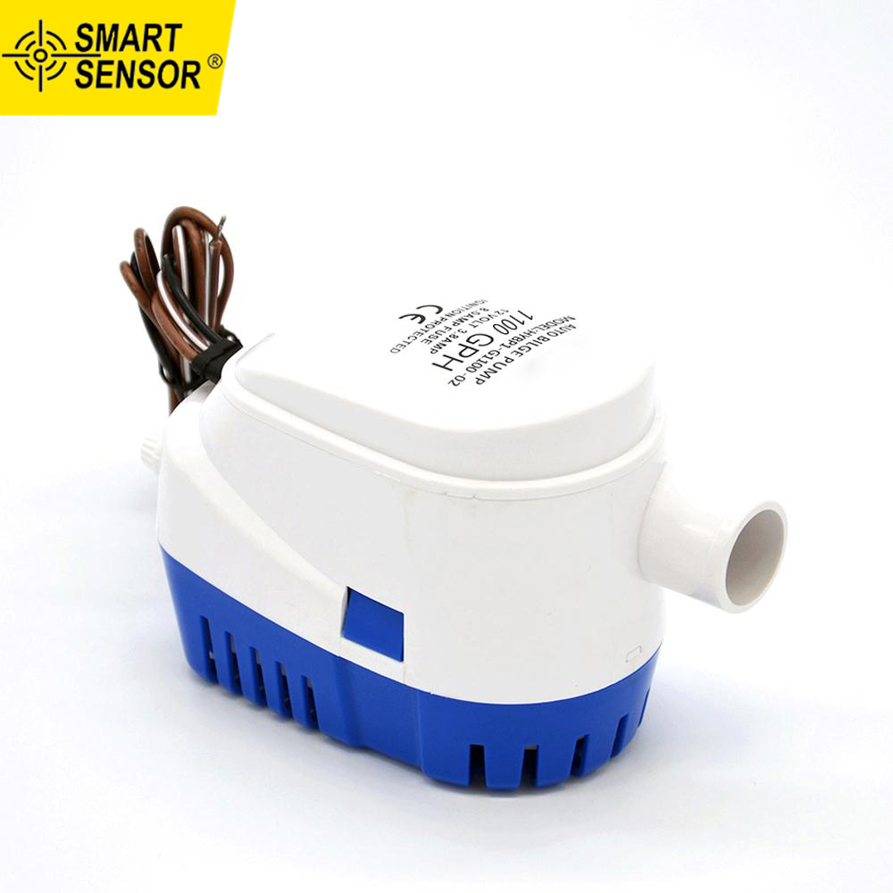 DC12V 1100GPH Automatic Bilge Pump Submersible Boat Water Pump Electric with Float Switch Marine Equipment