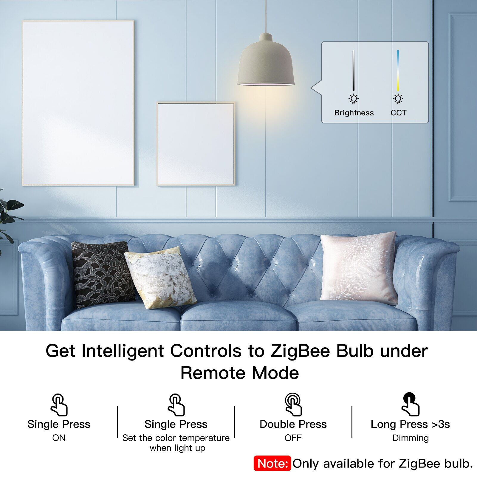 【COD】Tuya ZigBee Smart Key Switch Wireless Remote Control Key Controller Multi-scene Linkage Smart Switch Battery Powered Automation