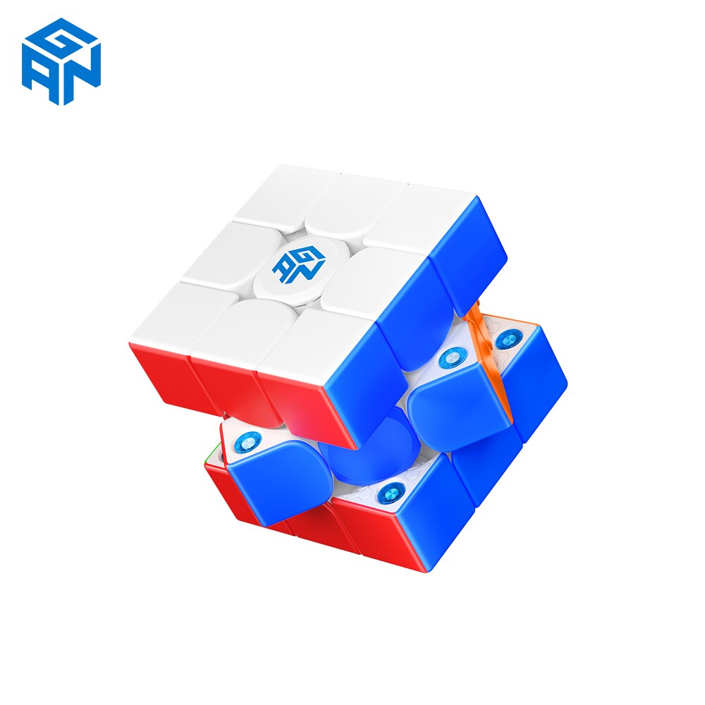Gan 356 me 3x3 magnetic magic speed cube stickerless professional fidget toys gan 356me cubo magico puzzle gan timer