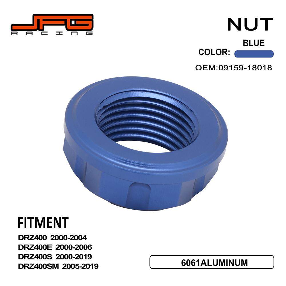 JFG RACING Motorcycle Front Axle Shaft Lock Flanged Nut For SUZUKI