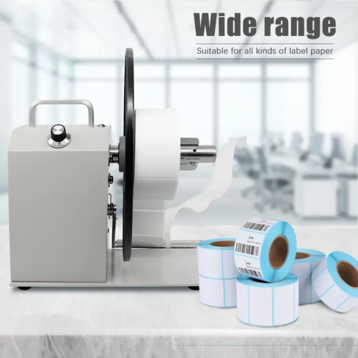 SEAAN Label Rewinder 90mm 3 Core Automatic Rewinding Machine Synchronized with Printer Label Tags Rewinder