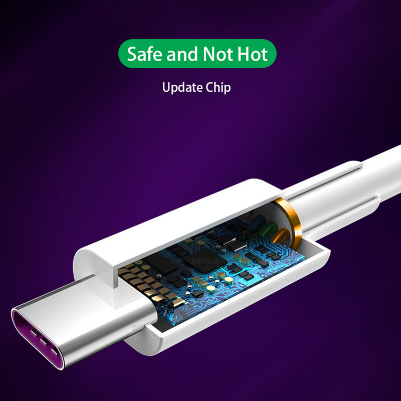 VAORLO 5A Type-C Charging Cable Super Charge For Huawei Fast Charging Support Data Transmission 1M 2M For Xiaomi Oppo Vivo Charger Cable