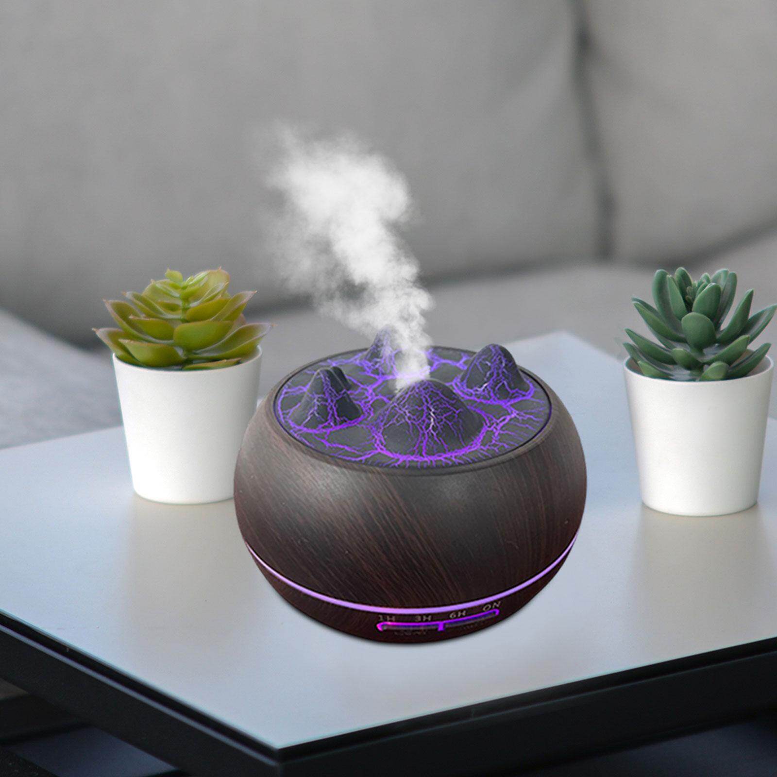 Moon Crystale Air Humidifier Essential Oil Diffuser LED Night Light for Bedroom Study Room