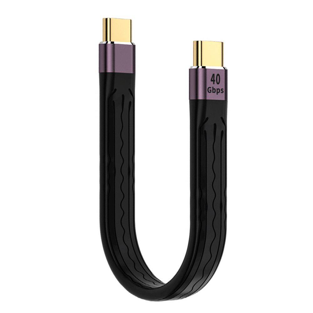 Longb laptop mobile phone pd100w fast charging cable flexible usb c to type c 40gbps data cable usb 4.0 gen3
