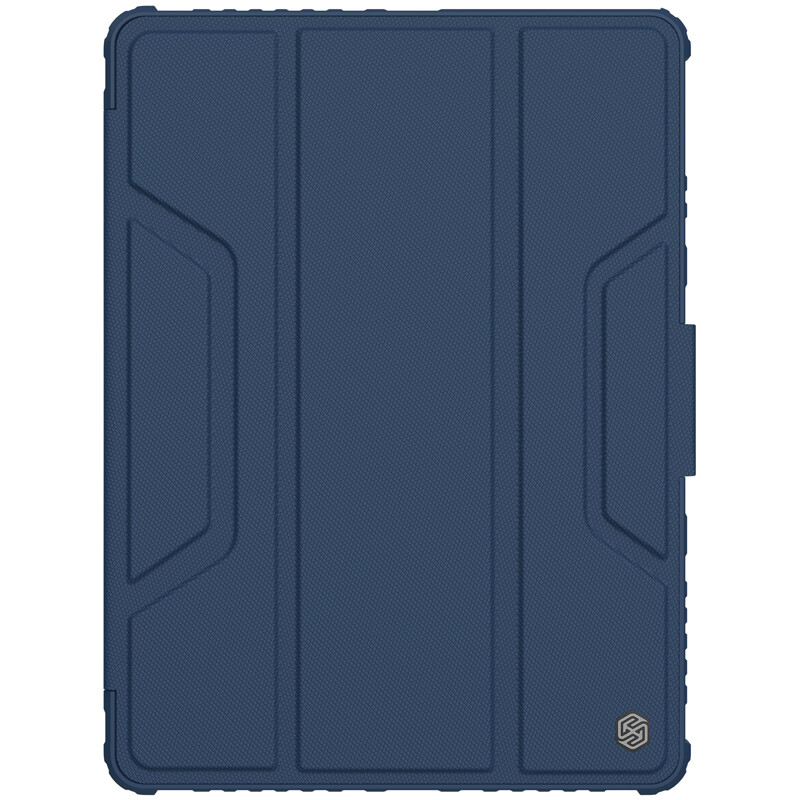 Original Nillkin for Apple iPad 9th 8th 7th Generation 10.2 2021 2020 2019 Case Tri-fold Smart Magnetic Flip Leather Cover Slide Camera Protection Casing for iPad 9 A2200 A2198 A2232 A2270 A2429 A2428 A2603 A2604 Case