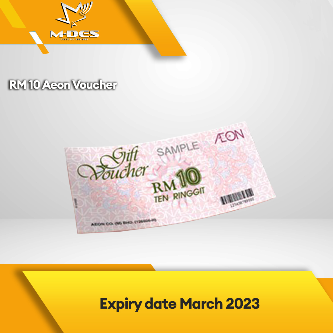 Rm10 Aeon Voucher Jusco Voucher Gift Voucher Expiry Date March 2023