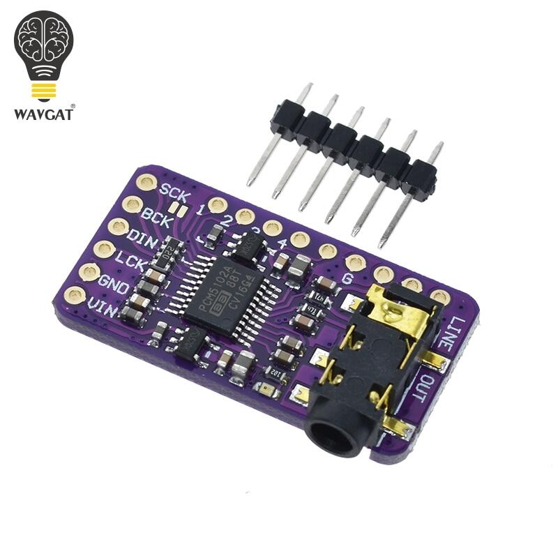 Interface i2s pcm5102a dac decoder gy-pcm5102 i2s player module for raspberry pi phat format board digital pcm5102 audio board
