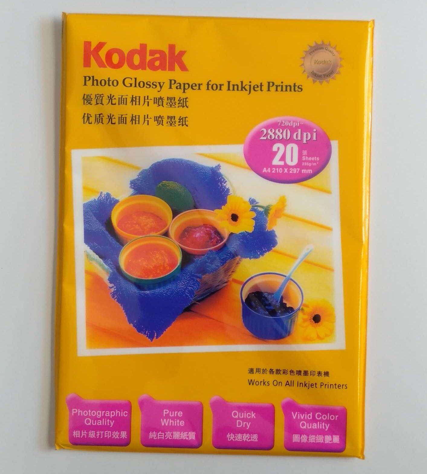 kodak picture paper for inkjet prints