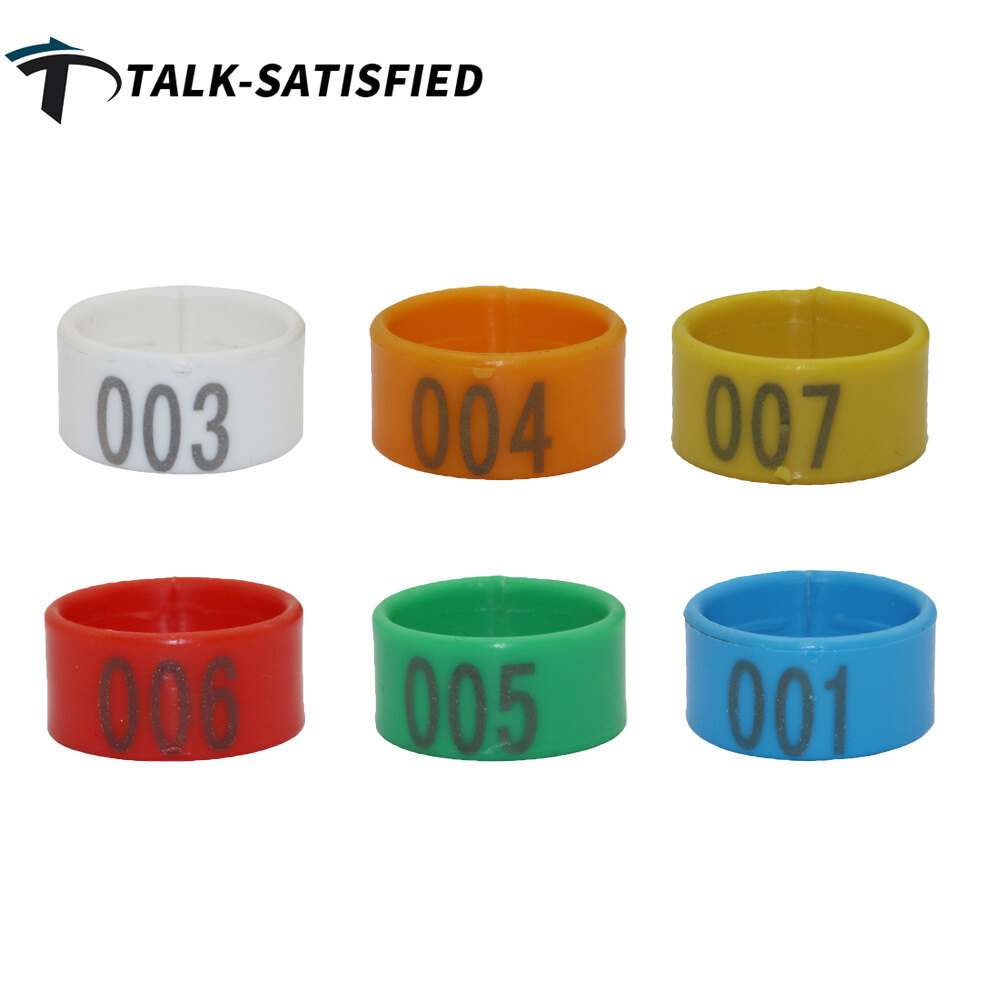 100 Chiếc Vòng Chân Kỹ Thuật Số Hình Ngỗng Gà Vịt Loại Mở Bằng Nhựa 1.6/1.8/2.0 Cm