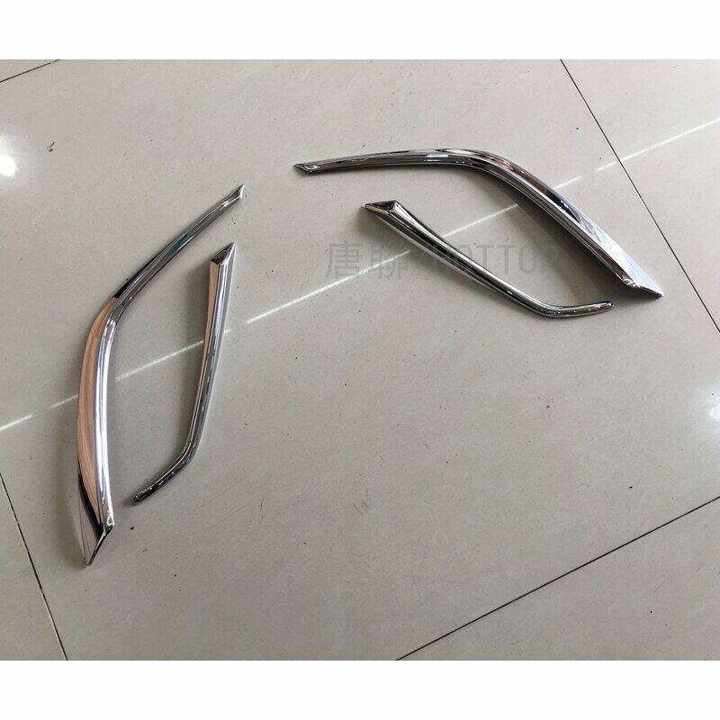 Xuming front chrome fog light cover strip for mazda cx-3 2016 2017 bumper accessories trim