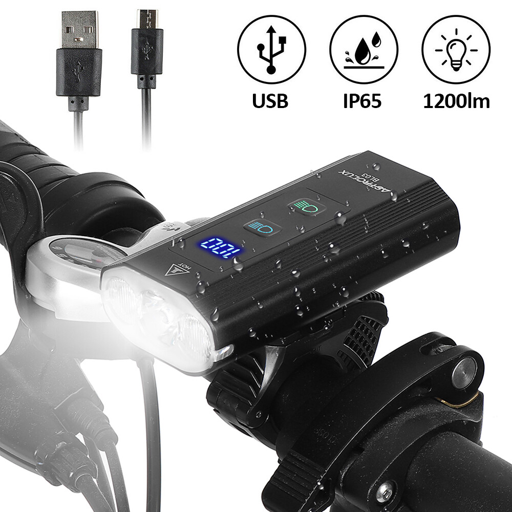 Astrolux? bl03 xpg led 1200lm bicycle headlight 6000mah dual distance beam bicycle light usb rechargeable led bicycle guide flashlight for electric bike scooter