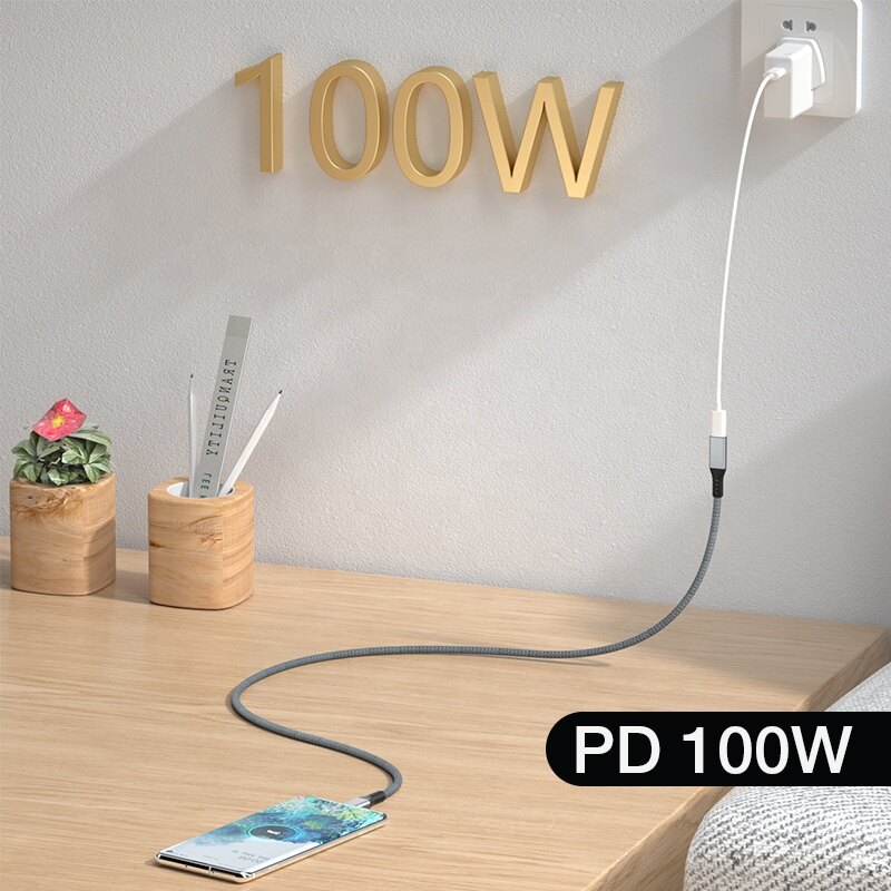 Ecily Thunderbolt 4 USB C Cáp nối usb4 mở rộng 40gbps Cáp dữ liệu 8K 60Hz PD 5A/100W Type-C dây Cáp truyền dữ liệu cho MacBook Pro