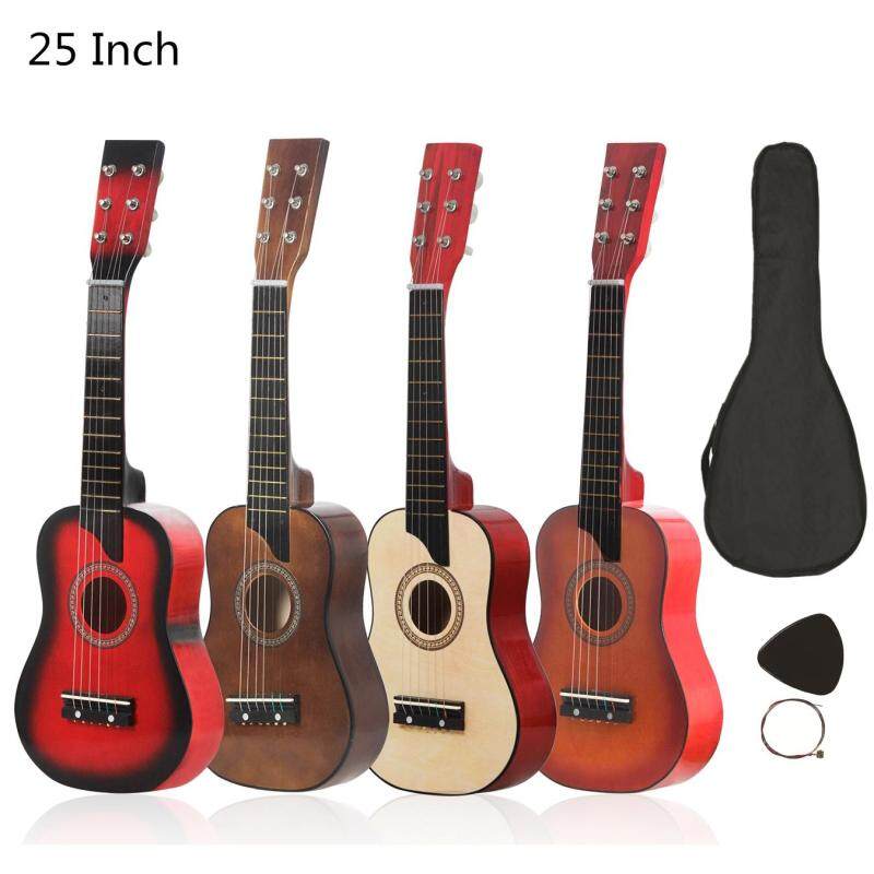 25 Inch Basswood Acoustic Guitar + Bag + Pick + Strings for Children and Beginner Sunset Color Malaysia