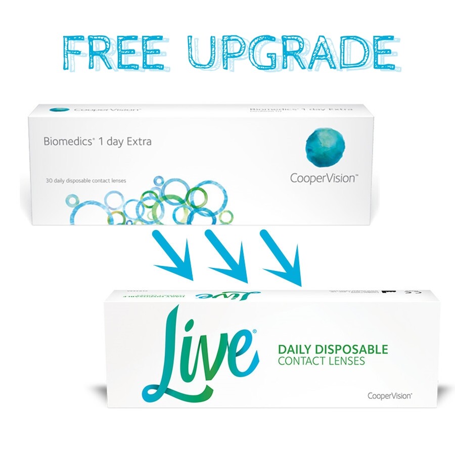 Cooper vision Biomedics 1 Day Extra 30Pcs Daily Contact Lenses