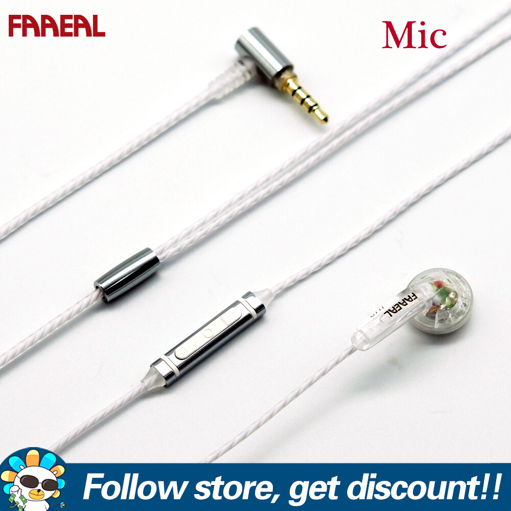 FAAEAL Iris in-Ear Earphone 32 ohms Earbuds Commemorative Edition With Full Transparent Shell Music Earphones For Xiaomi/Huawei/iPhone Smart Phone Computer MP4 MP3 Player Headphones