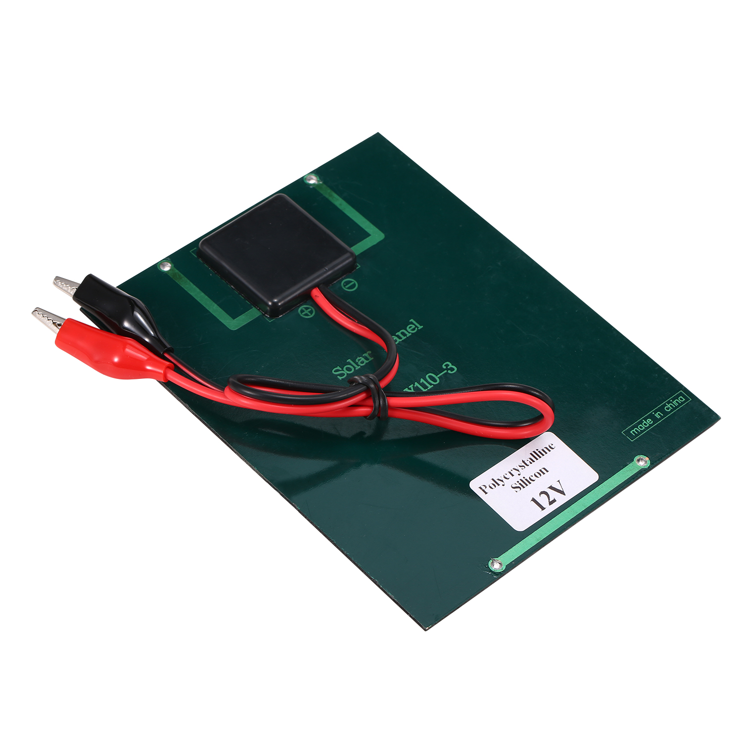 Tấm Năng Lượng Mặt Trời 2W 12V Có Kẹp Pin Mặt Trời Silicon Đa Tinh Thể Tấm Năng Lượng Mặt Trời Cầm Tay Cắm Trại Chống Nước Tự Làm Tương Thích Với Đèn Đường Đèn Sân Vườn QuạT Bơm