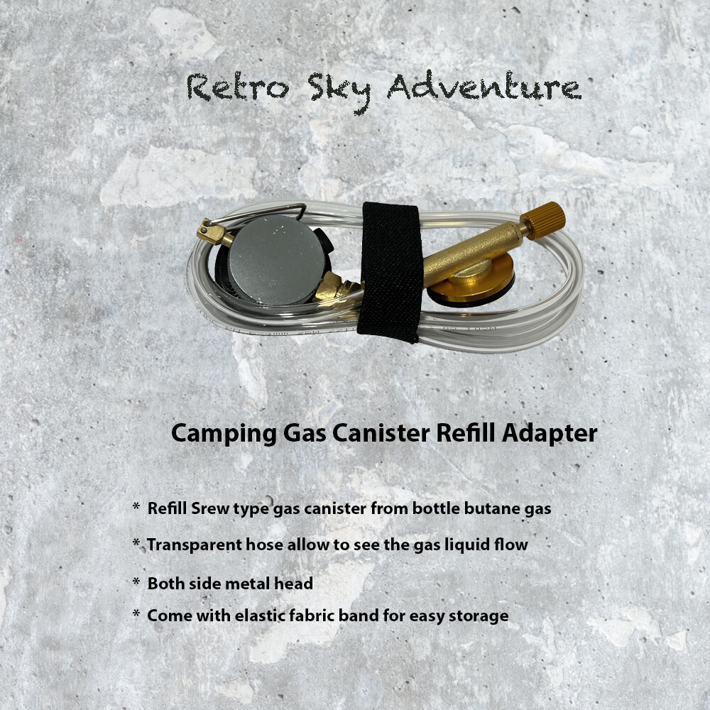 Camping Gas Canister Refill Adapter (Butane Cartridge to Propane Canister) Lazada