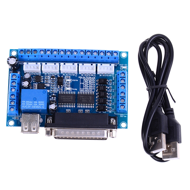 MACH3 CNC 5 axis interface breakout board for stepper motor driver CNC mill