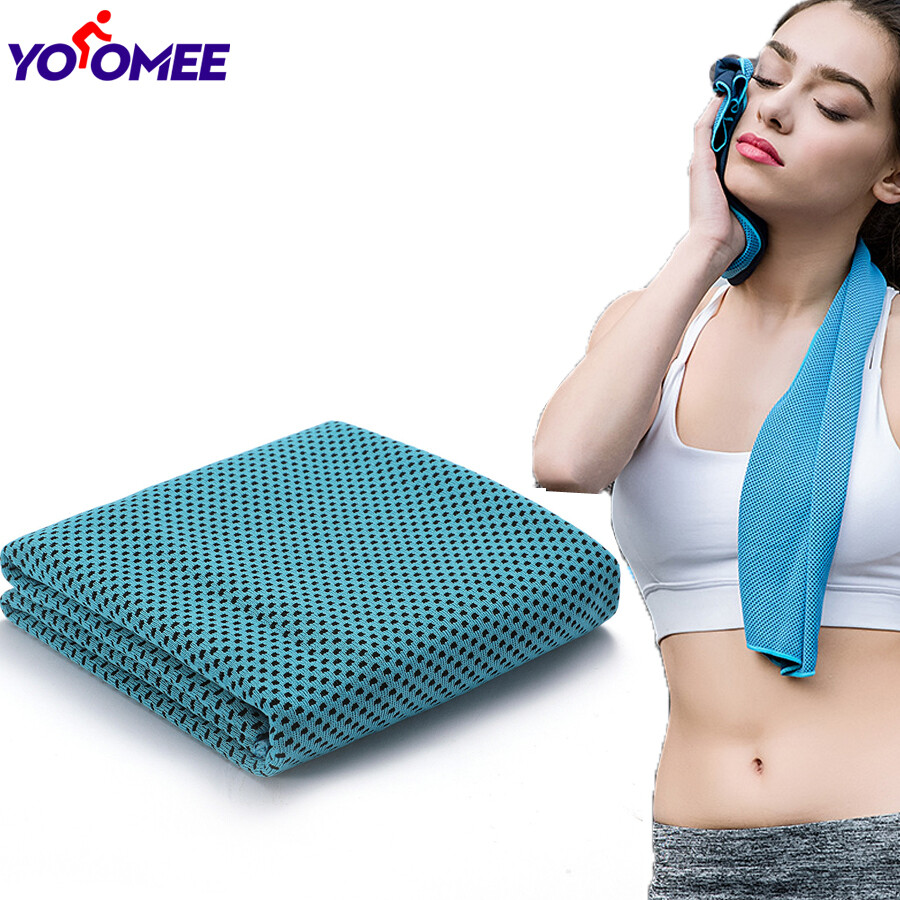 Yoomee 1 Pcs Cold Towel Cooling Towel for Sports, Workout, Fitness, Gym, Yoga, Pilates, Travel, Camping & More