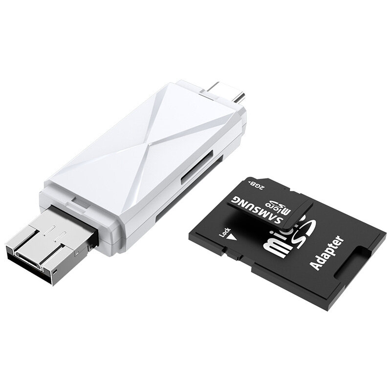 Đầu Đọc Thẻ 3 Trong 1 USB 3.0 Type C Đầu Đọc Thẻ MicroSD SDHC SD TF Bộ Chuyển Đổi Micro USB OTG 2.0 Cho Điện Thoại Android Máy Tính Bảng