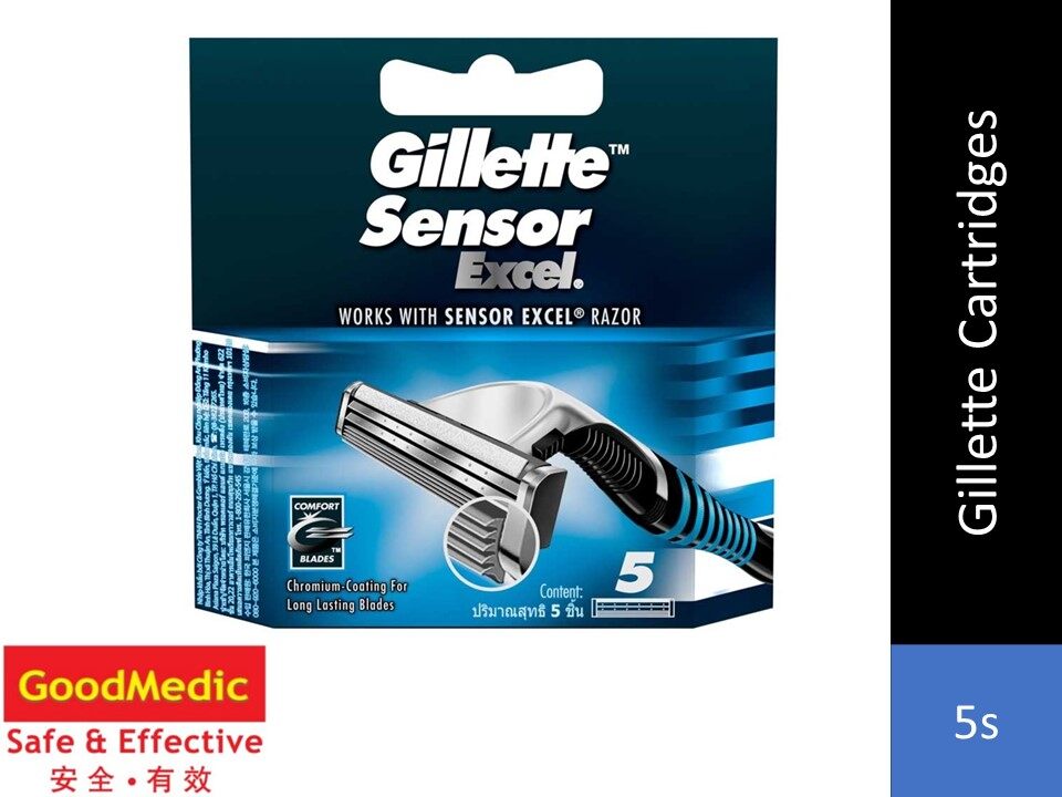 GILLETTE Sensor Excel Blades 5 cartridges Lazada