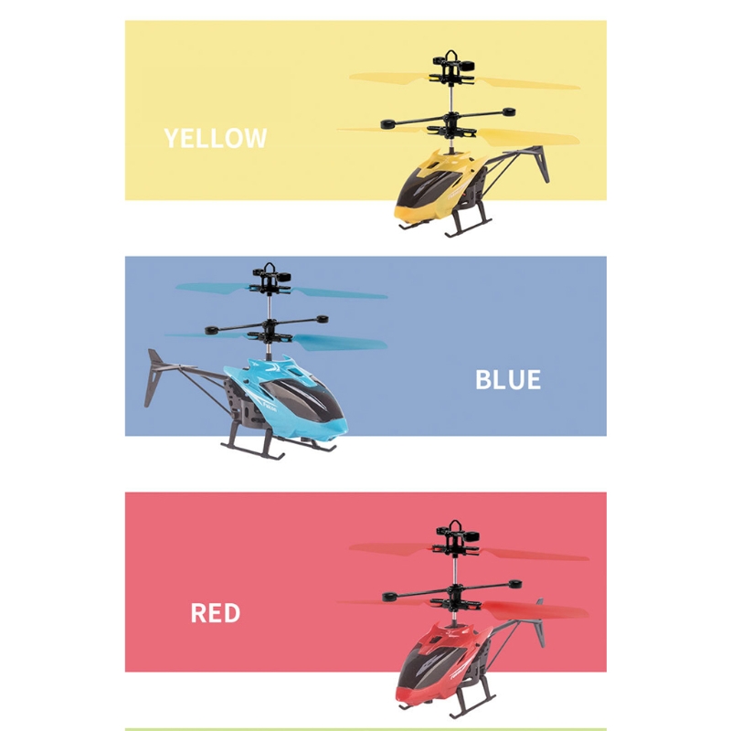 Hand Induction Remote Control Helicopter With Light Kid Toy Cool Boy Gift