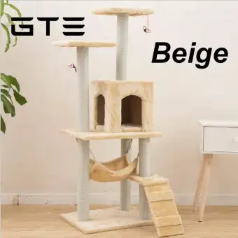 Gte Pets Cat House Kitten Scratch Cat Condo Multi Level Sisal