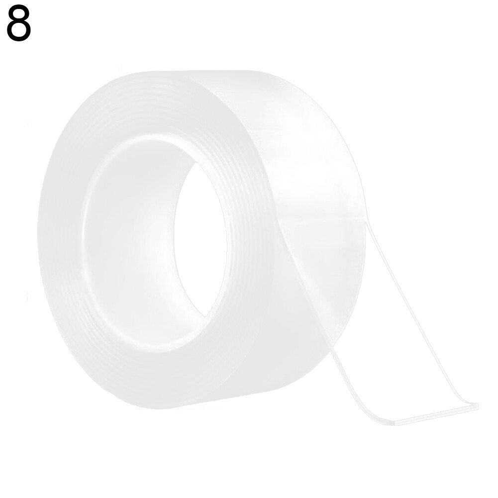Farfi 2mm Multiuse Transparent Thick Washable Double-sided Adhesive Tape