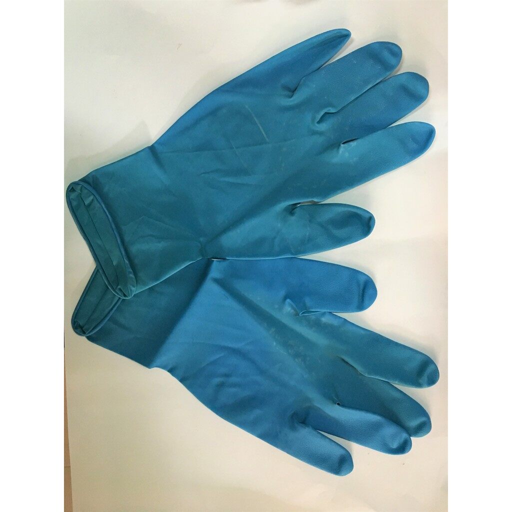 Rs Sarung Tangan Getah Biru Blue Latex Glove Lazada