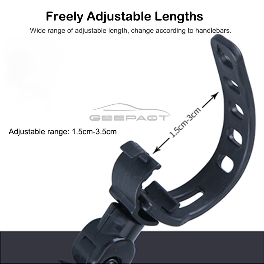 Geepact Rearview Mirror 2 PCS Bicycle Mirror Handlebar Rearview Mirror Wide Angle 360°Rotate Looking Glass Universal Cycling Bicycle Rear View Mirror for E-bike MTB Scooter Motorcycle Road Bike Ordinary Bikes etc.