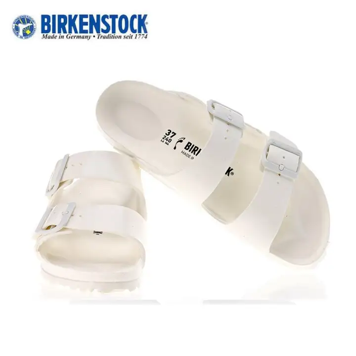 eva white birkenstocks