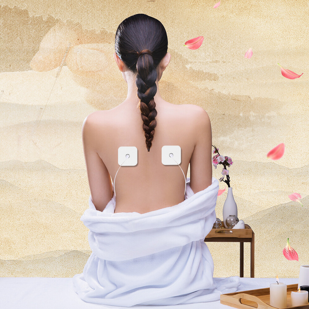 Cammuo 10Pcs Electrode Pads Electrode Patch 5x5cm For Tens Acupuncture Digital Therapy Machine Massager Muscle Slimming Massager