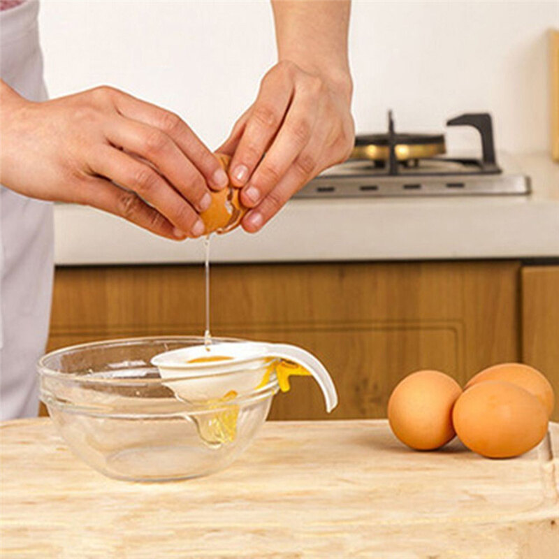Food Grade Plastic Egg Yolk White Separator Egg Divider Novelty Kitchen Gadgets Cooking Tools