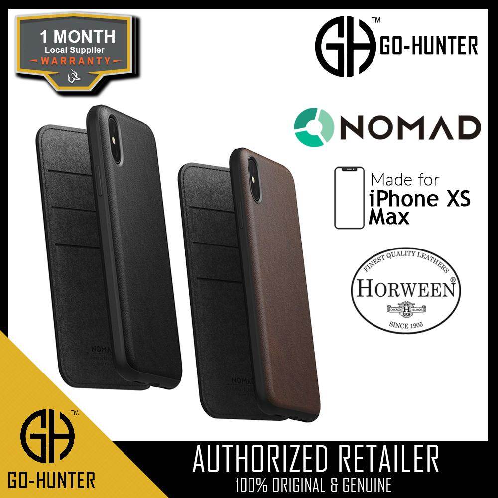 Nomad Leather Folio Case for iPhone Xs Max Dirt Resistant