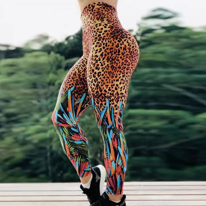 sunflower print leggings