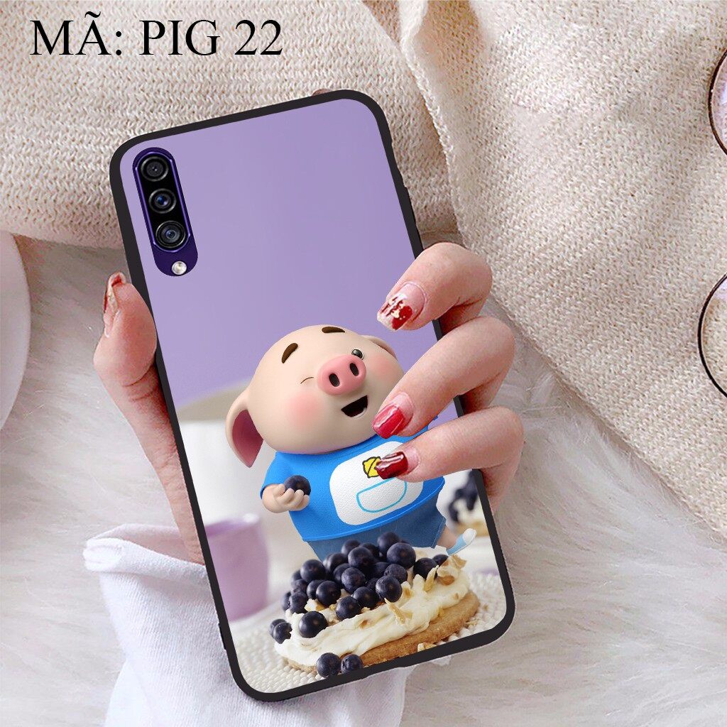 Ốp lưng Samsung A30S viền dẻo TPU BST Heo Con