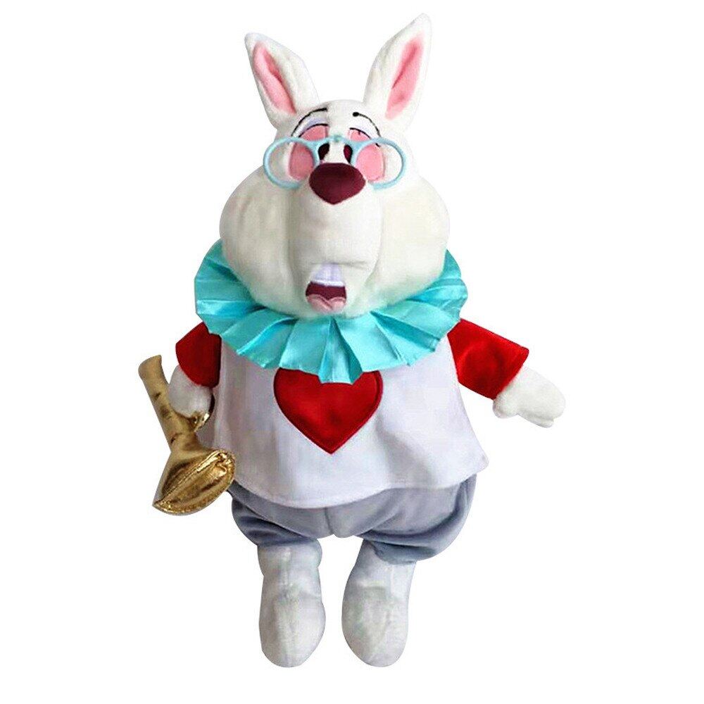 white rabbit stuffed animal alice wonderland