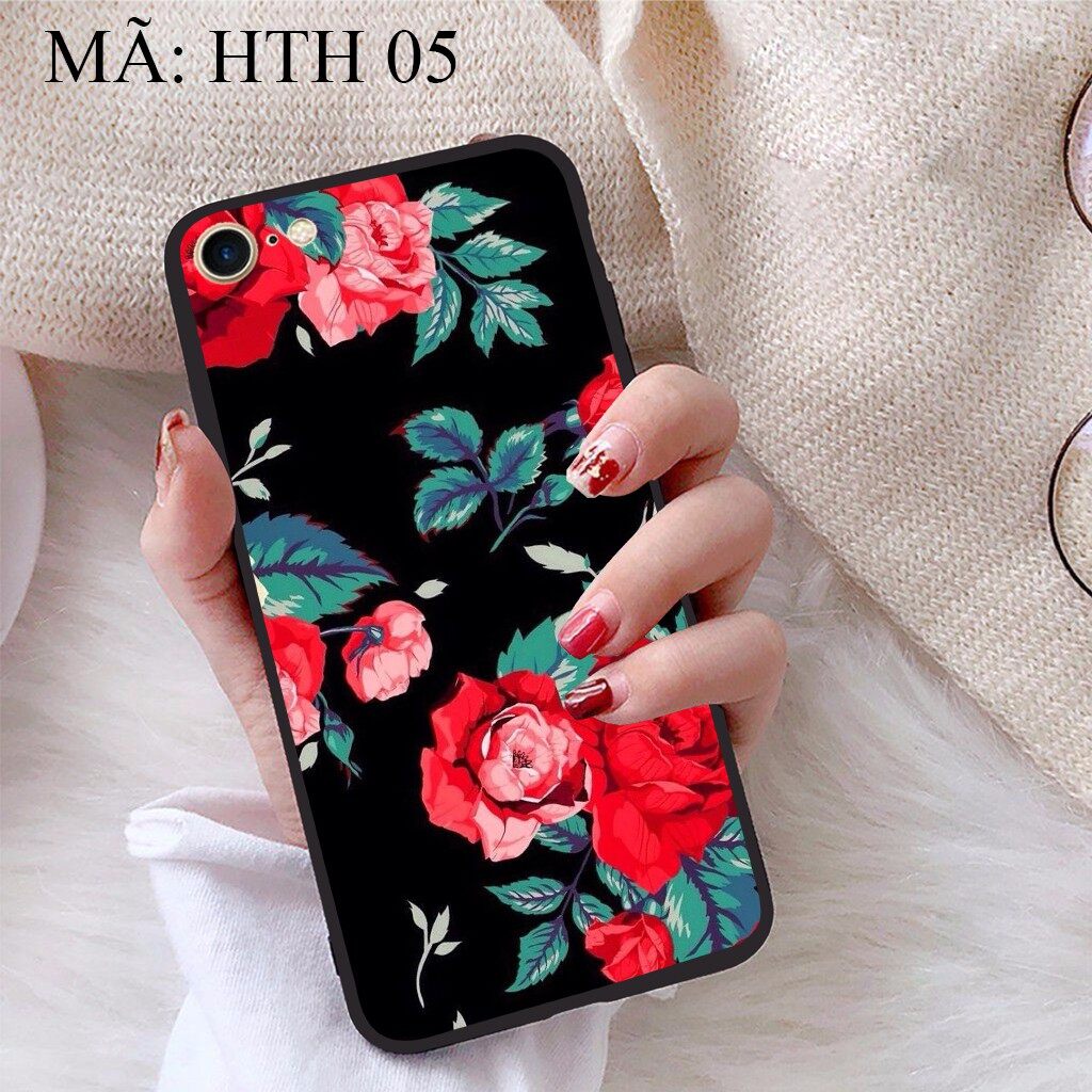 Ốp lưng iPhone 7 viền dẻo TPU BST Hoạ Tiết Hoa