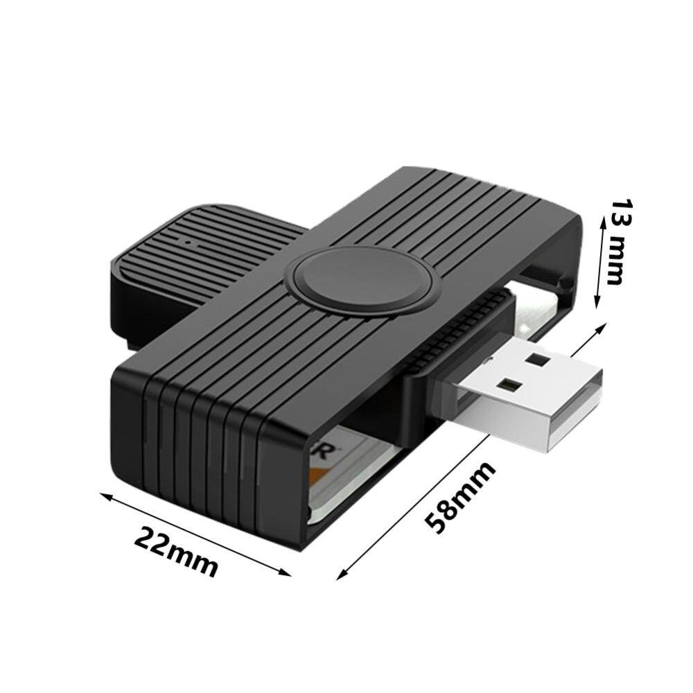 2021 Electronic Connector Adapter PC Computer CR318 USB Smart Card Reader for Bank Card SIM ID