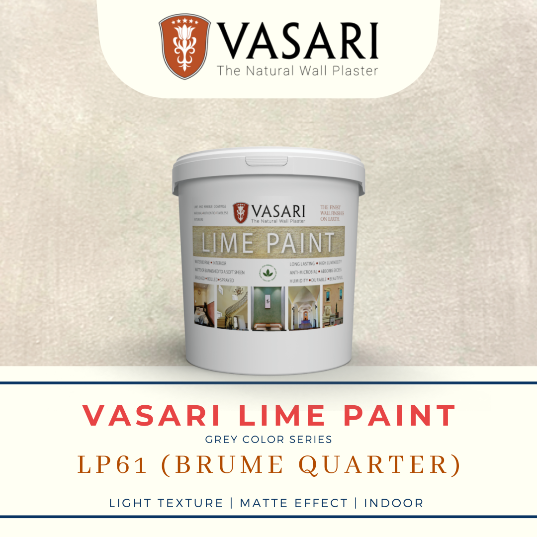 Vasari Lime Paint 5kg (Grey Color Series) Lime Wash Lazada