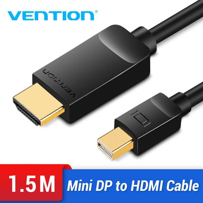 Vention mini displayport to hdmi cable mini dp to hdmi cable mini displayport to hdmi cable thunderbolt computer tv adapter for pc macbook hdtv projector 1080p
